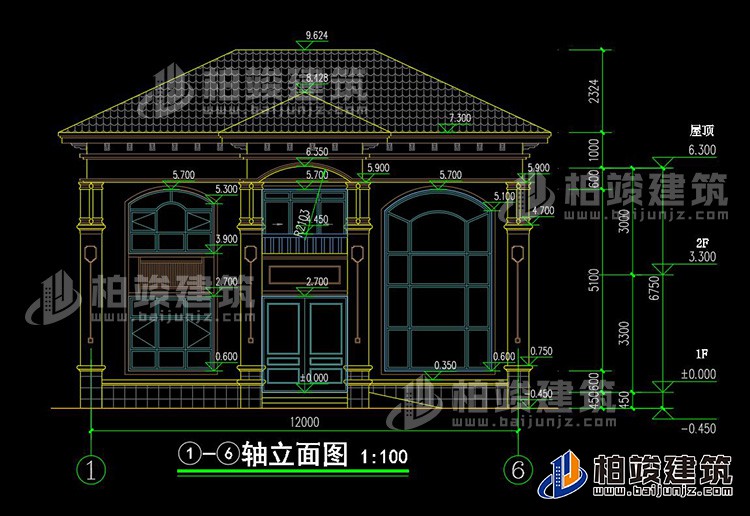 正立面图