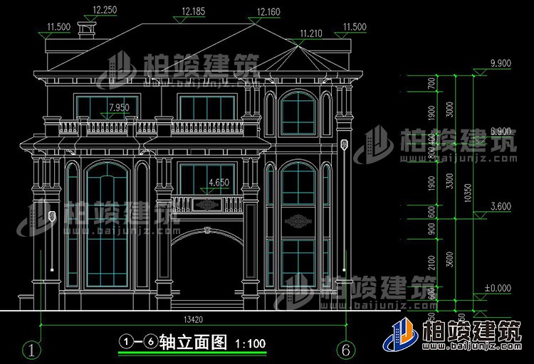 正立面图